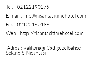 Nianta Time Hotel iletiim bilgileri